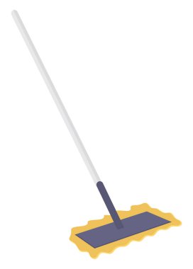 Temizleme sileceği, illüstrasyon, beyaz arkaplan üzerindeki vektör.