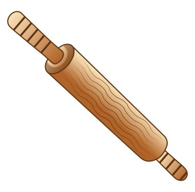 Yuvarlanan iğne, illüstrasyon, beyaz arkaplan üzerindeki vektör.