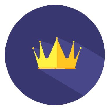 Altın taç, illüstrasyon, beyaz arkaplanda vektör.