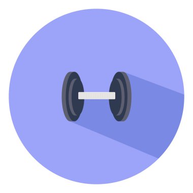 Dumbell, illüstrasyon, beyaz arkaplan üzerindeki vektör.