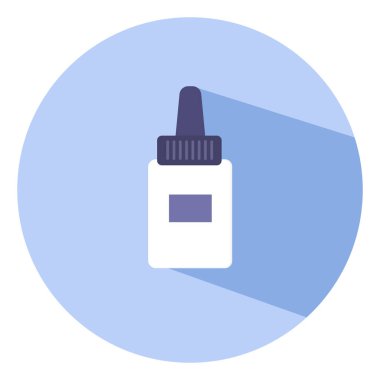 Göz damlası, illüstrasyon, beyaz arkaplandaki vektör..