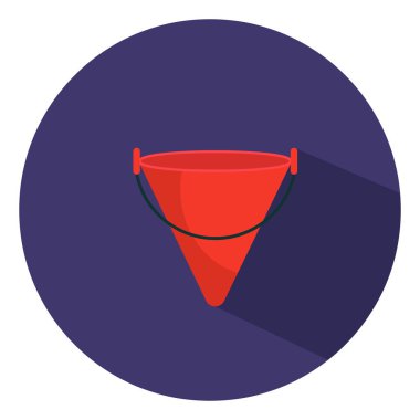 Ateş konisi, illüstrasyon, beyaz arkaplan üzerindeki vektör.