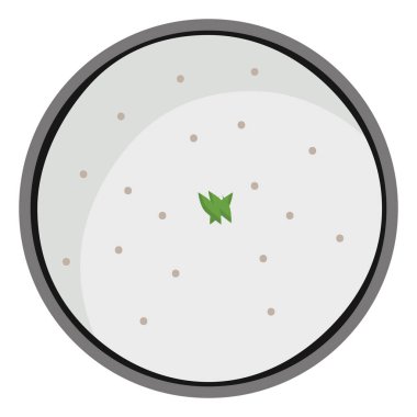 Beyaz Hint yemeği, illüstrasyon, beyaz arka planda vektör..