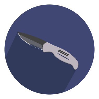 Küçük bıçak, illüstrasyon, beyaz arkaplanda vektör.