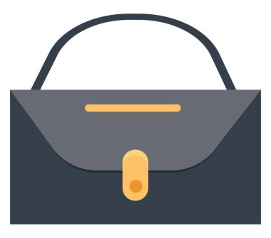 Ofis çantası, illüstrasyon, beyaz arkaplan üzerindeki vektör.