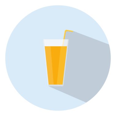 Portakal suyu, illüstrasyon, beyaz arkaplanda vektör..