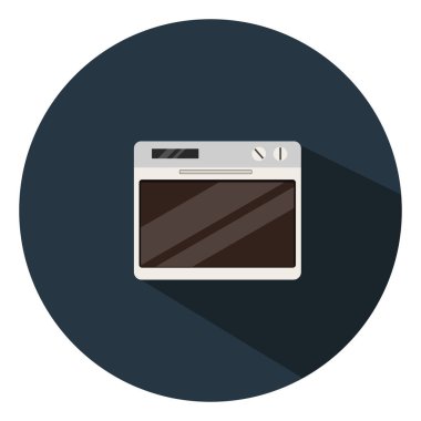 Küçük fırın, illüstrasyon, beyaz arkaplan üzerindeki vektör.