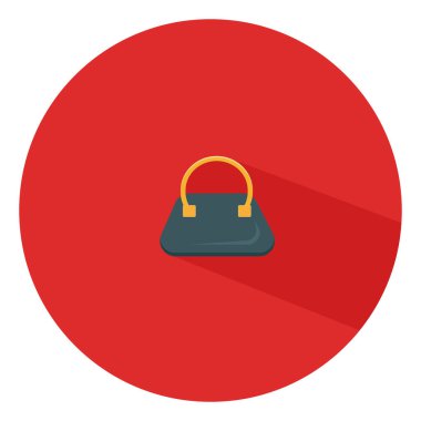 Küçük çanta, illüstrasyon, beyaz arkaplan üzerindeki vektör.