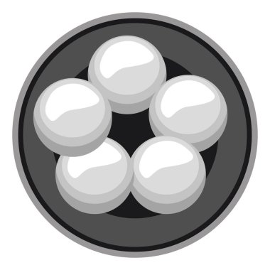 Beyaz Rosquilla, illüstrasyon, beyaz arkaplan üzerinde vektör.