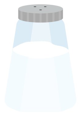 Tuz karıştırıcı, illüstrasyon, beyaz arkaplandaki vektör.