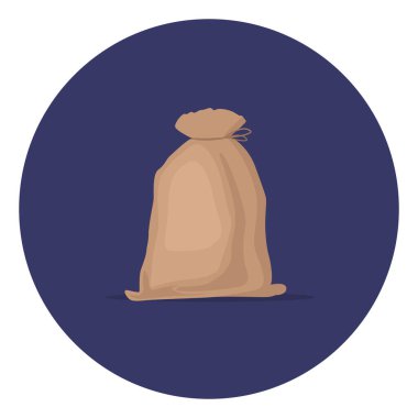 Torba, illüstrasyon, beyaz arkaplandaki vektör.