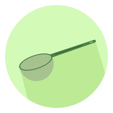 Seive mutfak, illüstrasyon, beyaz arkaplandaki vektör.