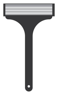 Erkek traşı, illüstrasyon, beyaz arkaplandaki vektör.