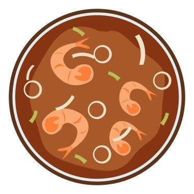 Güney Kore Gıda, illüstrasyon, beyaz arka planda vektör.