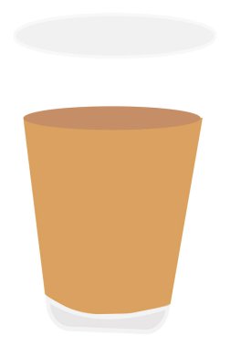 Fincanda çay, illüstrasyon, beyaz arkaplanda vektör..