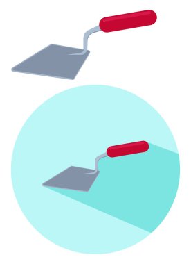 Şömine bahçesi, illüstrasyon, beyaz arka planda vektör..