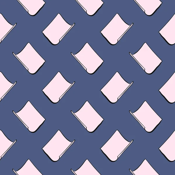 Papierstücke Nahtloses Muster Auf Lila Hintergrund — Stockvektor