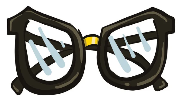 Óculos Pesados Ilustração Vetor Sobre Fundo Branco — Vetor de Stock