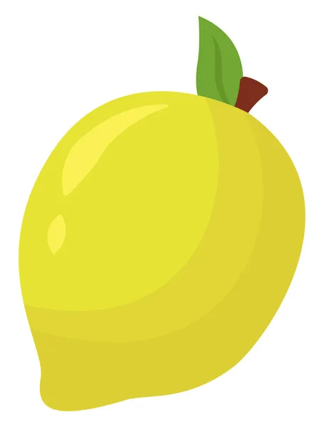 Čerstvě Žlutý Citron Ilustrace Vektor Bílém Pozadí — Stockový vektor