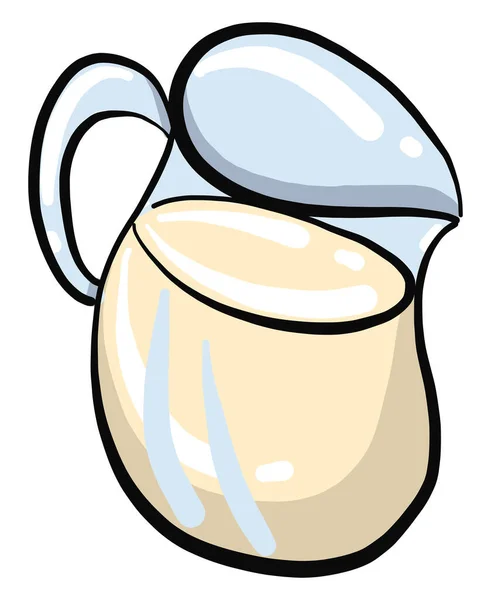 Φρέσκο Γάλα Εικονογράφηση Διάνυσμα Λευκό Φόντο — Διανυσματικό Αρχείο