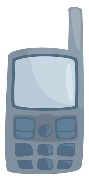 Ponsel Lama Ilustrasi Vektor Pada Latar Belakang Putih - Stok Vektor