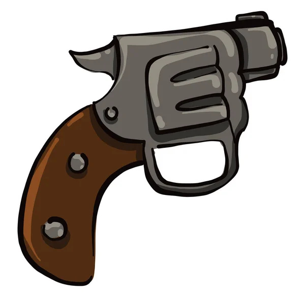 Petit Pistolet Illustration Vecteur Sur Fond Blanc — Image vectorielle