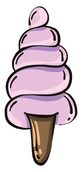 大独角兽冰淇淋 白色背景上的矢量 — 图库矢量图片