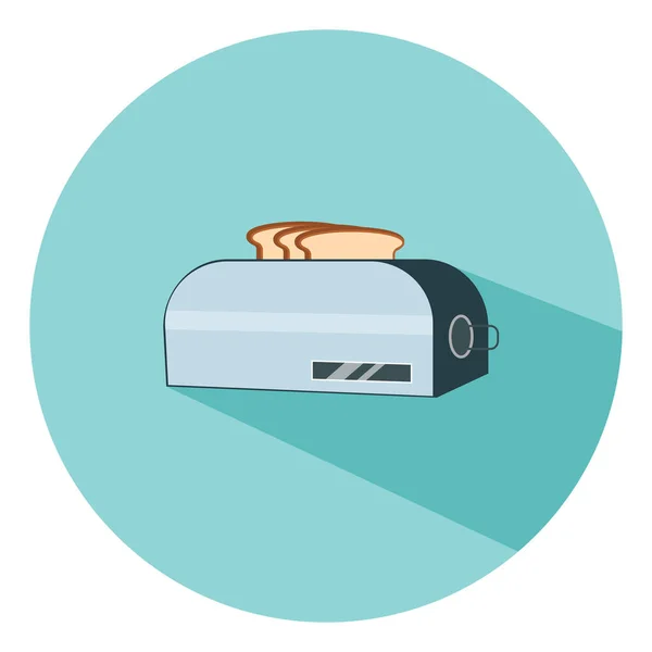 Brood Broodrooster Illustratie Vector Een Witte Achtergrond — Stockvector