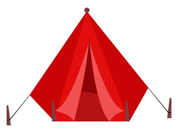 テント イラスト 白い背景のベクトルをキャンプ — ストックベクタ