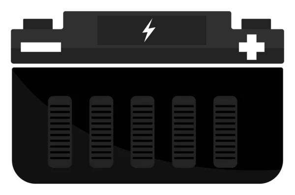 Autobatterij Illustratie Vector Een Witte Achtergrond — Stockvector