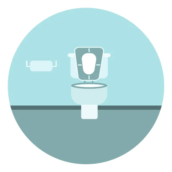 Toiletpot Illustratie Vector Een Witte Achtergrond — Stockvector