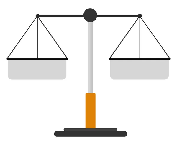 Gerichtsskala Illustration Vektor Auf Weißem Hintergrund — Stockvektor