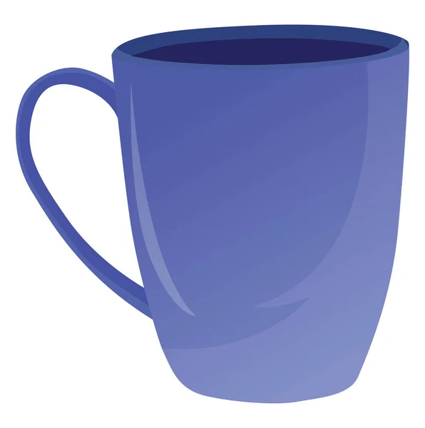 Blaue Tasse Illustration Vektor Auf Weißem Hintergrund — Stockvektor
