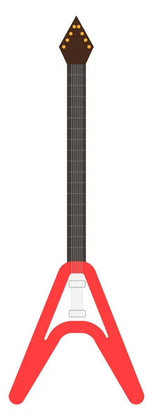 Guitarra Eléctrica Ilustración Vector Sobre Fondo Blanco — Archivo Imágenes Vectoriales