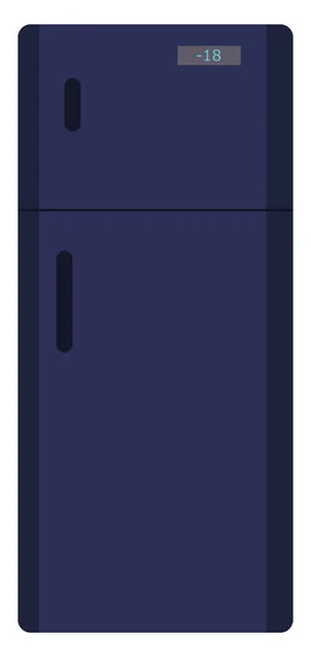 Refrigerador Ilustración Vector Sobre Fondo Blanco — Vector de stock