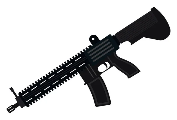 Mk416 Gun Rifle Illustration Vector White Background — Stock Vector