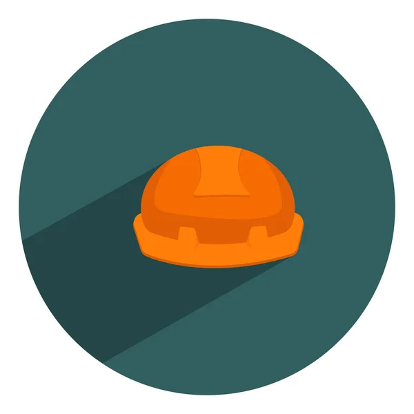白色背景上的橙色劳动头盔 — 图库矢量图片