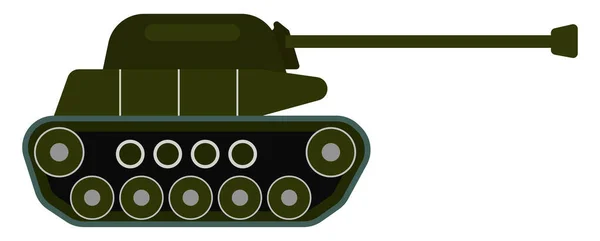 Tanque Verde Ilustração Vetor Sobre Fundo Branco — Vetor de Stock