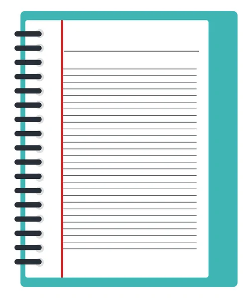Vector Illustration Wired Notebook — Stock Vector