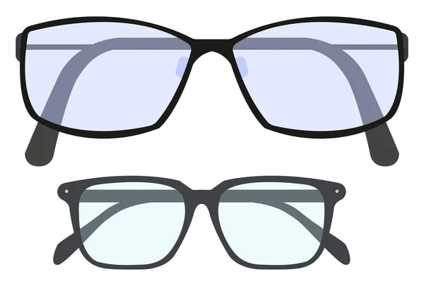 Gafas Ópticas Ilustración Vector Sobre Fondo Blanco — Archivo Imágenes Vectoriales