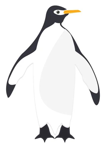 Grote Pinguïn Illustratie Vector Een Witte Achtergrond — Stockvector