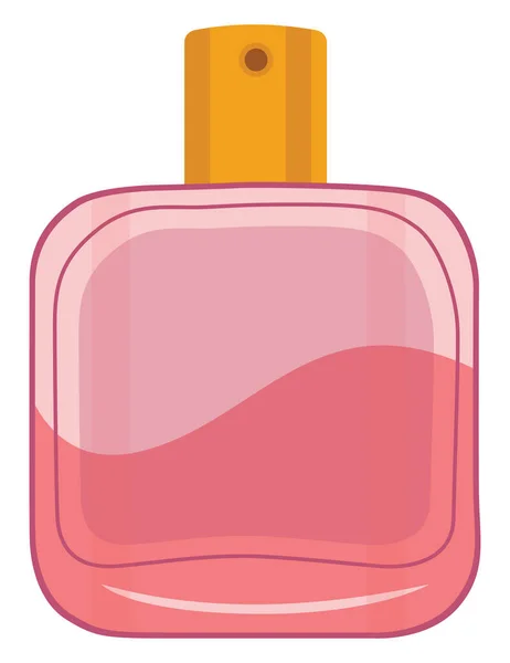 Růžový Parfém Ilustrace Vektor Bílém Pozadí — Stockový vektor