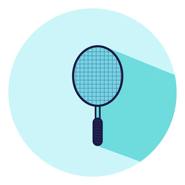 Blue Racket Illustration Vector White Background — Stock Vector