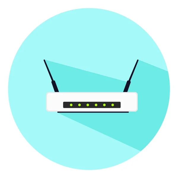 Wifi Router Ilustrace Vektor Bílém Pozadí — Stockový vektor