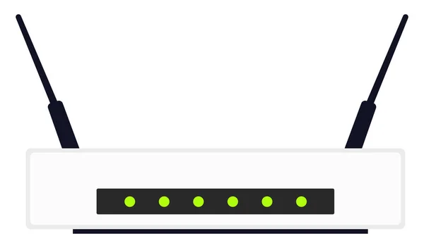 Wifi路由器 白色背景上的向量 — 图库矢量图片