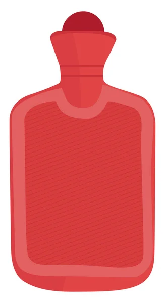 Botella Agua Caliente Goma Ilustración Vector Sobre Fondo Blanco — Vector de stock