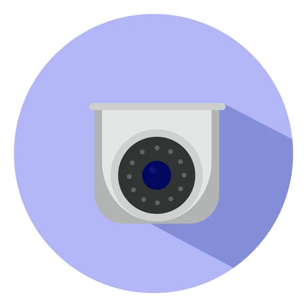 Biztonsági Kamera Illusztráció Vektor Fehér Alapon — Stock Vector