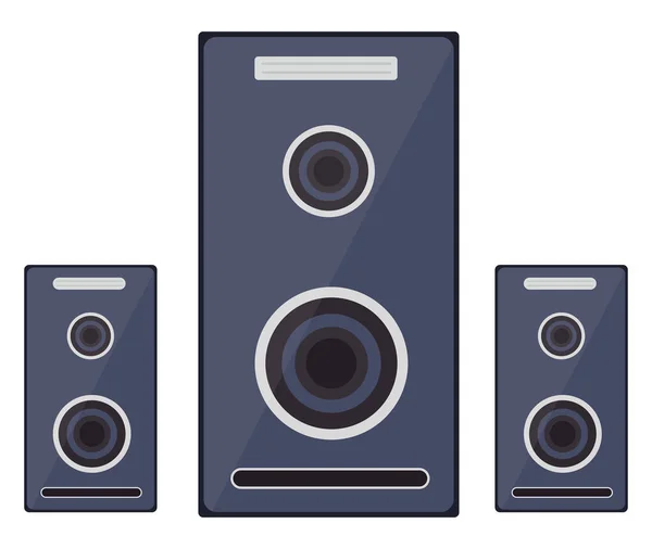 Hohe Lautsprecher Illustration Vektor Auf Weißem Hintergrund — Stockvektor