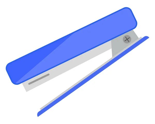 Escalier Bleu Illustration Vecteur Sur Fond Blanc — Image vectorielle