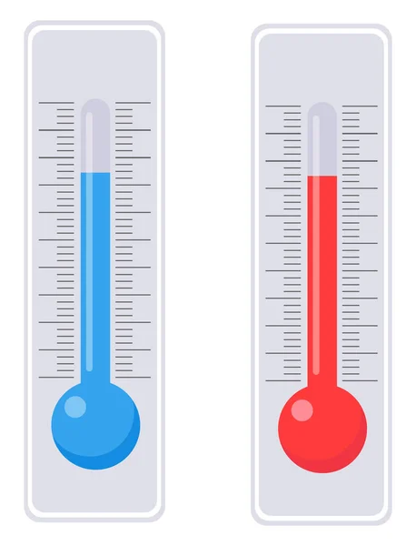 Temperature Meter Illustration Vector White Background — Stock Vector